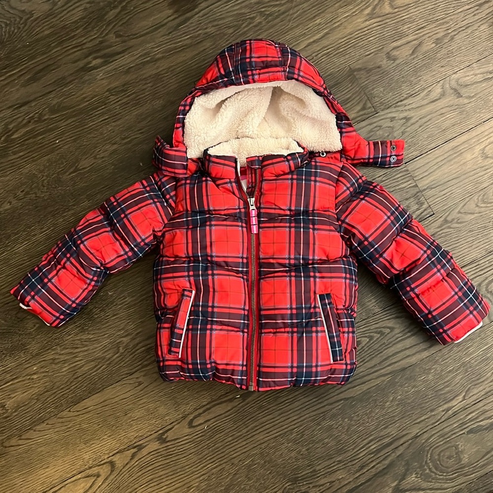Mini boden kids puffer. 2-3T